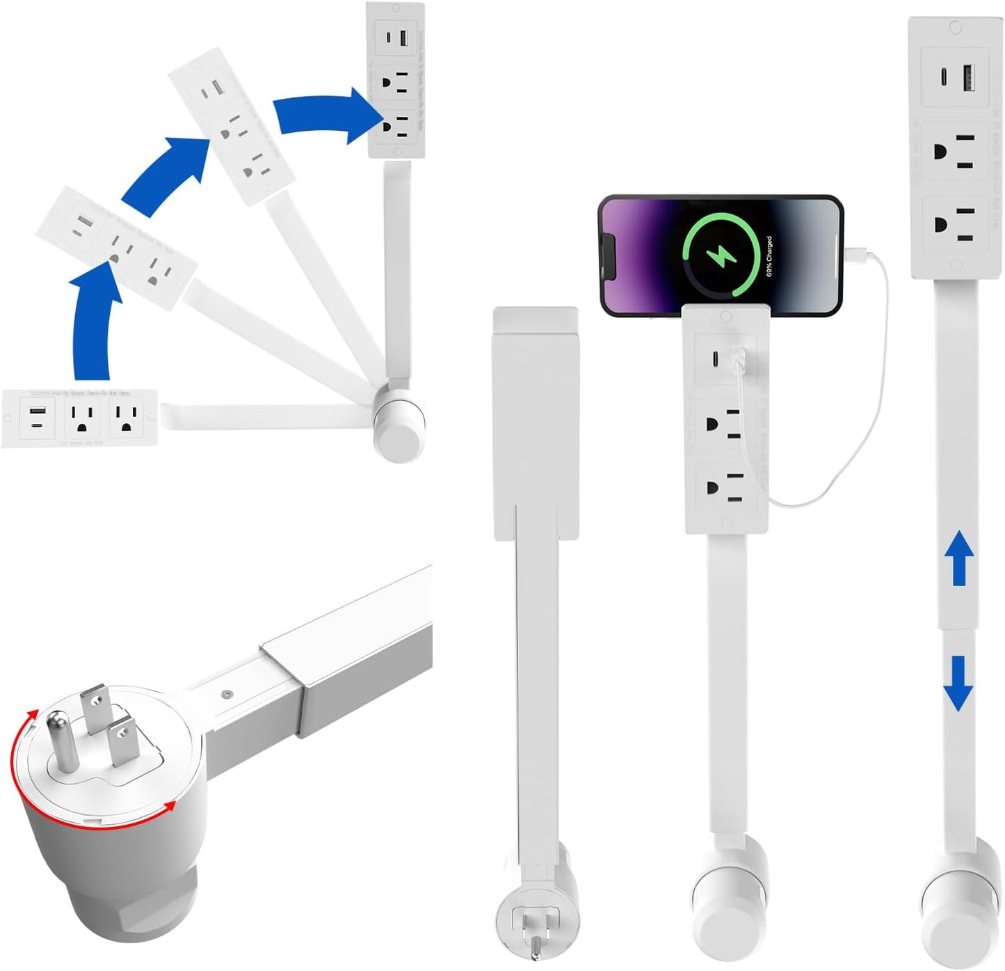 Power Strip Extender Home Convenients